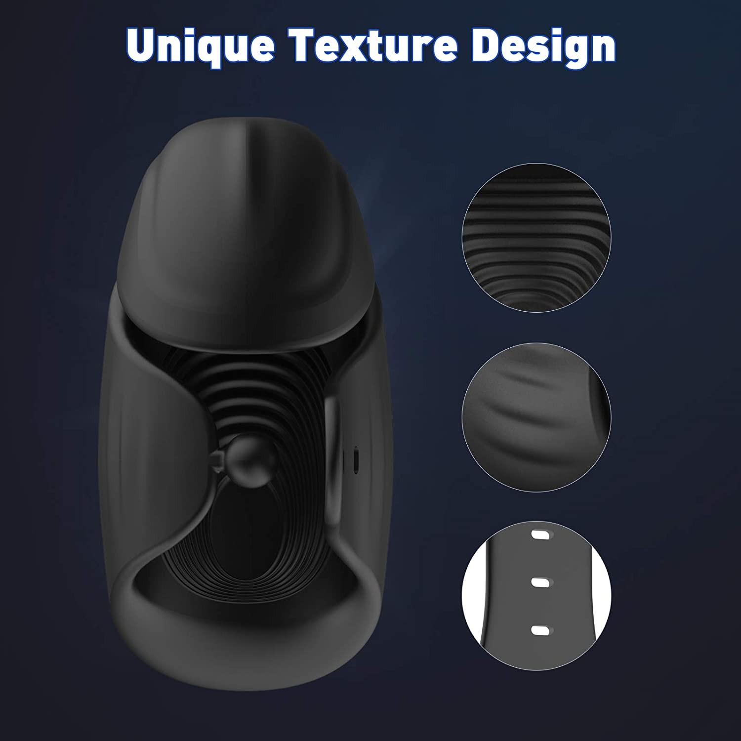 Hands-Free Adjustable Men's masturbator, Adjustable Vibrator Men's Penis Trainer, Glans Stimulation Massage Vibrator 8 Modes, Powerful Penis Men's Glans Trainer, Penis Glans Masturbation Two in one