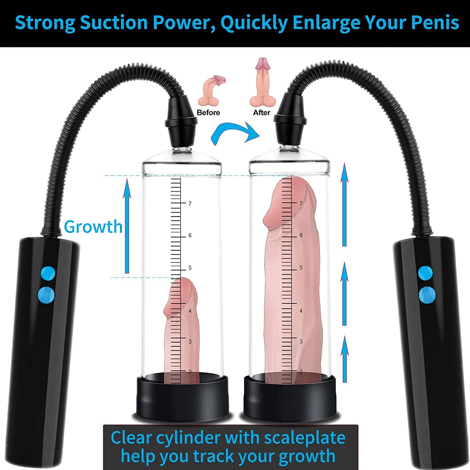 pdated Electric Penis Pump, HIPGAGA Penis Vacuum Pump, Rechargeable Erection Pump Device, Automatic Male Masturbator Penis Pumps for Men Enlargement Pump Sex Toys Pumps & Enlargers New Adult Toy Sex