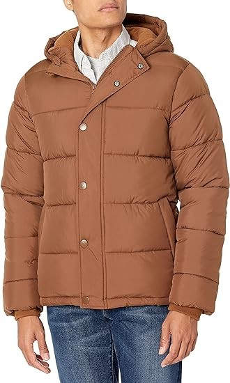 Amazon Essentials Men's Heavyweight Hooded Puffer Coat