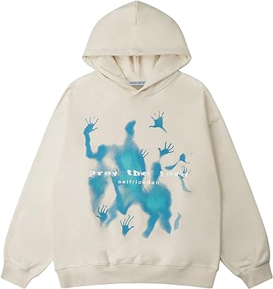 Aelfric Eden Men's Fashion Pullover Hoodie Sweatshirt Fleece Pullover Heart Hip Hop Streetwear Casual Sweatshirt Hooded