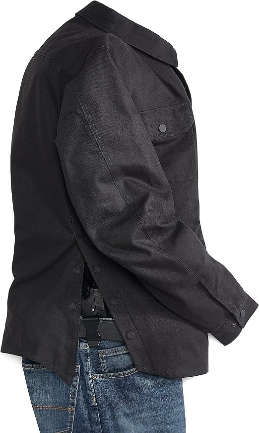 VenadQuick Draw Canvas Concealed Carry Shirt Jacket for Men