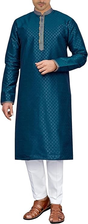 Sonisha MKP123 Men's Green Kurta Pajama Set Indian Traditional Party Wear Outfit