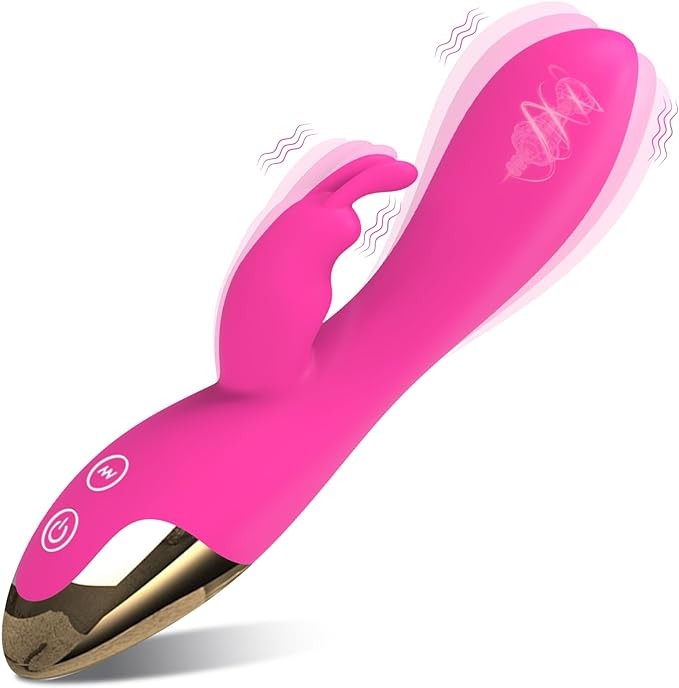 YIMOOCH Rabbit Vibrators Women Sex Toys, G Spot Vibrator for Clitoris Stimulation, Realistic Dildo Vibrator with 9 Powerful Vibrations Dual Motor Stimulator Adult Toys for Women or Couple