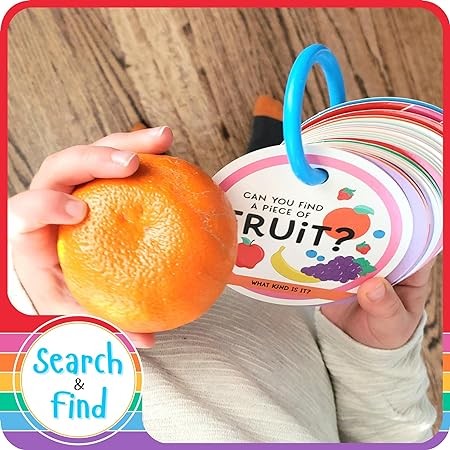 LMC Products Children's Scavenger Hunt Card Game - Toddler Card Games for 2 Year Olds & Up - Educational Cards for Kids - Home & Preschool Learning Activities Toy