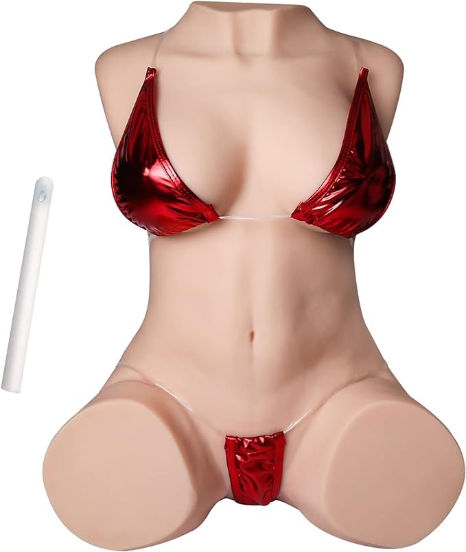 TANTALY 41.8LB Sex Doll Sex Toys for Men Male Masturbator with Tight Vaginal Anal Realistic Big Breast and Butt Silicone Life Size Sex Dolls Female Torso Adult Doll for Men Pleasure Candice2.0(Fair)