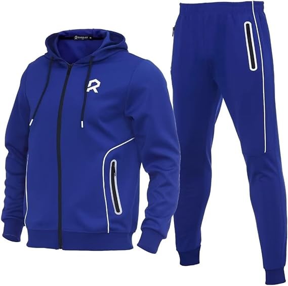 Bellnorth Men's Tracksuit 2 Pieces Casual Sweatsuit Set Full Zip Active Outfit Outdoor Jogging Suit Hiking Sportswear