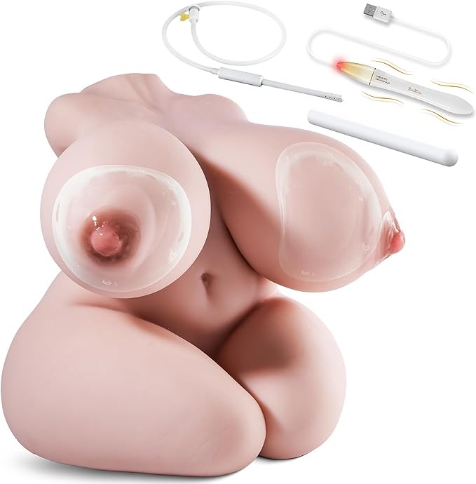 Sex Doll,9LB Big Jelly Breasts Sex Dolls,BBW Male Masturbator&Drying Stick&Heating Rod&Douche Washer Hose,Huge Soft Jelly Boobs Tits Sex Adult Sex Toys with Vagina and Anal for Men Masturbation