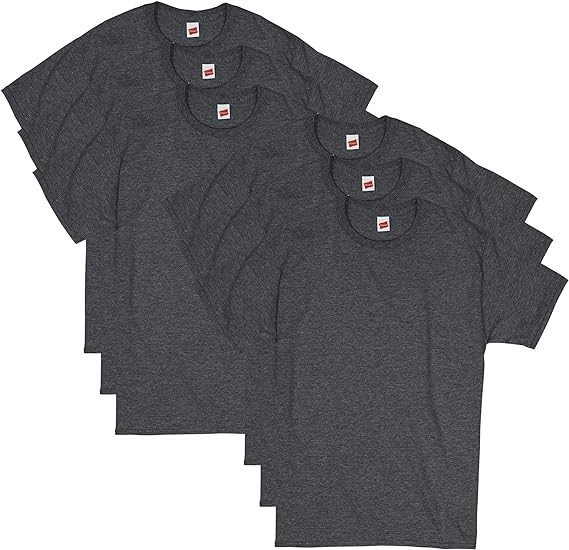 Hanes Essentials Men's T-Shirt Pack, Men's Short Sleeve Tees, Crewneck Cotton T-Shirts for Men, Value Pack