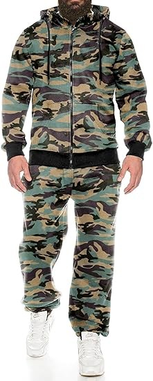 COOFANDY Sweatsuits for Men 2 Piece tracksuit Sets Full Zip Hoodie Sweatpants for Men Casual Sports Jogging Suits S-4XL