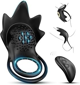 Sex Toys Vibrator Vibrating Cock Ring with 10 Vibration Modes & USB Rechargeable, Silicone Adult Sex Toys for Men Male, G spot Clitoral Vibrator for Women, Male Sex Toy for Man and Couples Penis Ring