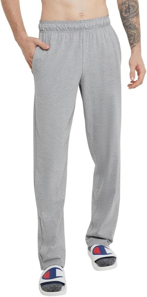 Champion Men's Pants, Everyday Cotton Pants for Men, Open Bottom Pants (Reg. Or Big & Tall)