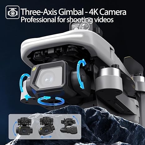 With 40% COUPON Bingchat Drones with Camera for Adults 4K, 3 Axis Gimbal Drone with Obstacle Avoidance, Drone for Adults, 2.4Miles, 56Minutes, GPS Auto Return, Follow Me/Car, Time-lapse