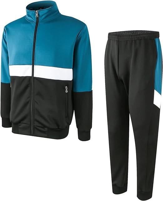 URBEX Men's Athletic Tracksuits Long Sleeve Hoodie Sweatsuits for Men 2 Piece Sets Full Zip Jogging Suits Jackets and Pants