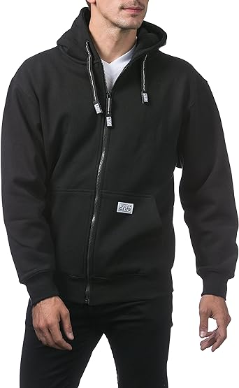Pro Club Men's Heavyweight Full Zip Fleece Hoodie