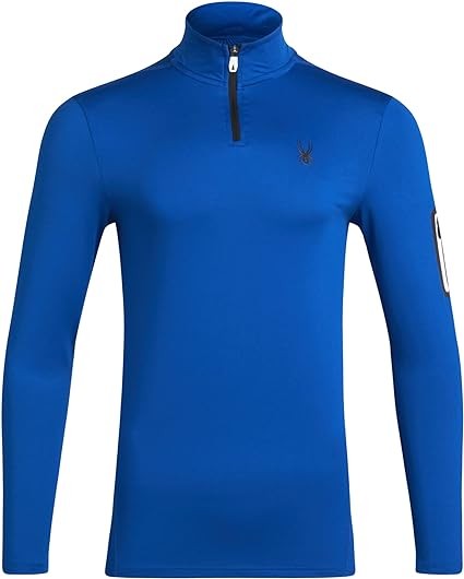 Spyder Men's Active Shirt - Quarter Zip Long Sleeve Performance Pullover (S-XL)