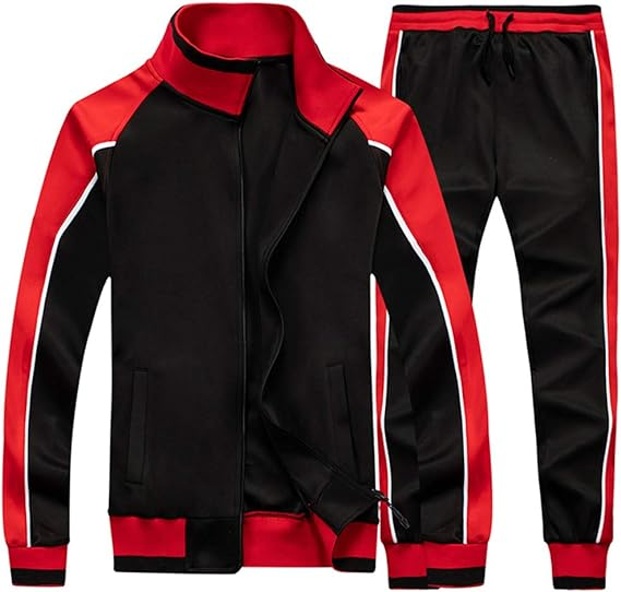 AOTORR Men's Tracksuit 2 Pieces Sweat Suits Casual Long Sleeve Outfit Sports Jogging Suits Set