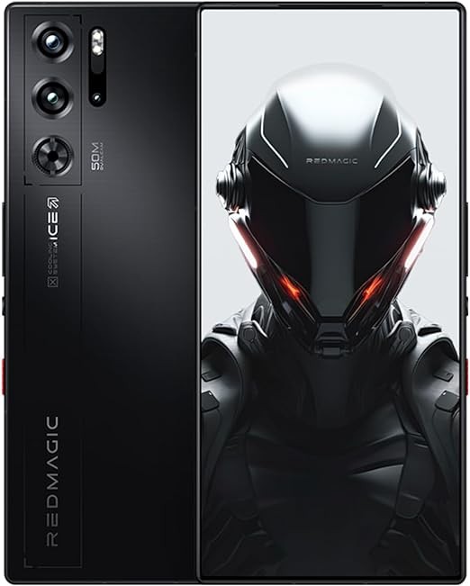REDMAGIC 9 Pro Smartphone 5G, 120Hz Gaming Phone, 6.8" Full Screen, Under Display Camera, 6500mAh Android Phone, Snapdragon 8 Gen 3, 12+256GB, 80W Charger, Dual-Sim, US Unlocked Cell Phone Black