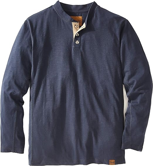 Venado Henley Long Sleeve Shirts for Men - Mens Henley with Flex Material