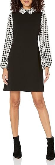 Tommy Hilfiger Women's Peter Pan Collar a Line Dress