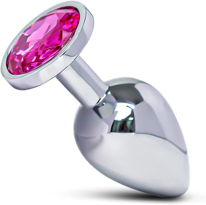 Anal Plug Adult Sex Toy,Jeweled Anal Toys Adult Sex Toys Games Butt Plug,Personal Anal Plug Sex Toy for Adult Women,Men and Couples,Rose Sex Toy Jeweled G Spot Anal Beads Anal Toy