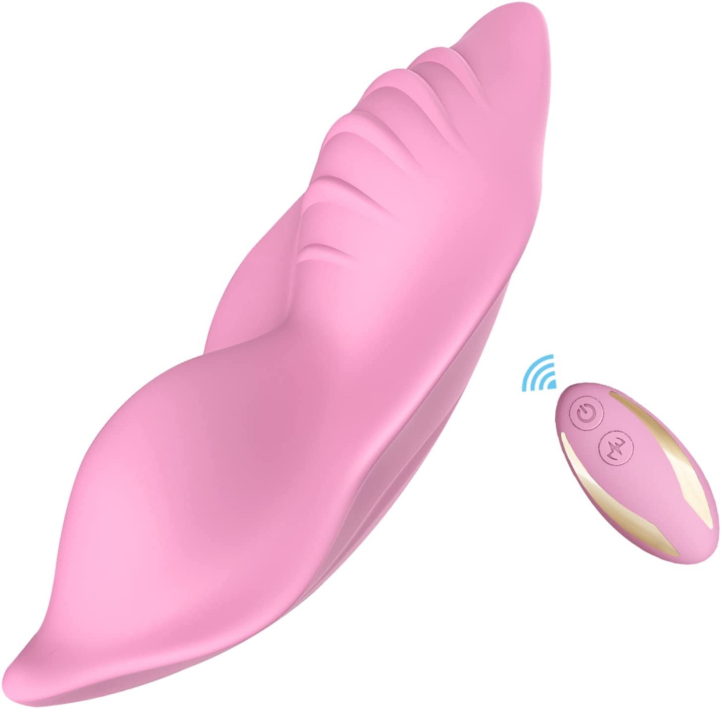 Wearable Panty Vibrator with Wireless Remote Control Vibrating Eggs,Rechargeable Butterfly Vibrators Clitorals Stimulator for Women Vibrating Panties Wearable Clit Vibrator Sex Toy for Couple (Pink)
