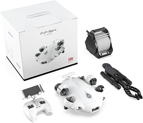 advanced 4k vr underwater drone with robotic arm evo with arm