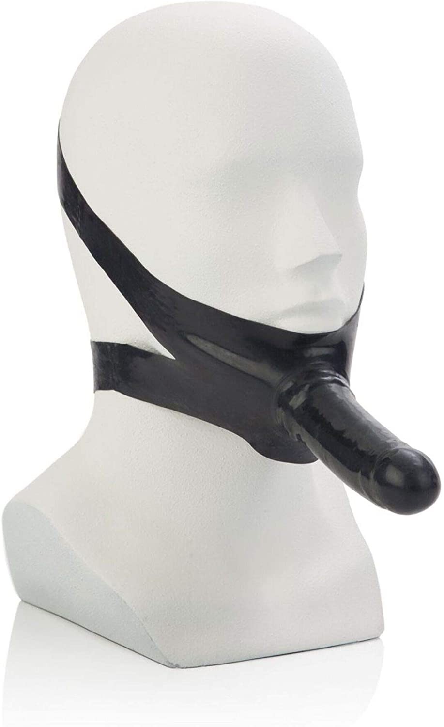 CalExotics Original Accommodator Latex Dong – Hands Free Strap On Probe for Couples – Adult Dildo Sex Toys - Black