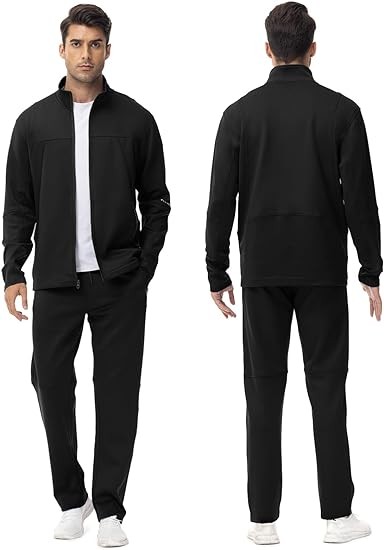 Rdruko Men's Tracksuits 2 Piece Set Athletic Sports Casual Full Zip Jogging Sweatsuit