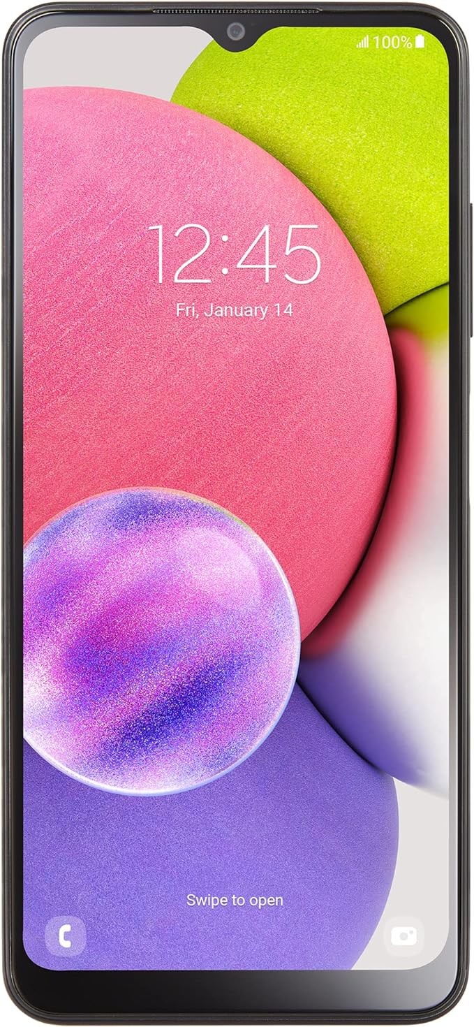 Total by Verizon Samsung Galaxy A03s, 32GB, Black - Prepaid Smartphone (Locked)