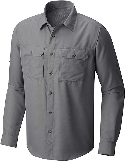 Mountain Hardwear Men's Canyon Long Sleeve Shirt for Camping, Hiking, and Everyday Wear | Moisture-Wicking and Breathable