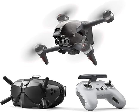 DJI FPV Combo (Goggles V2), First-Person View Drone with 4K Camera, S Flight Mode, Super-Wide 150° FOV, HD Low-Latency Transmission, FAA Remote ID Compliant