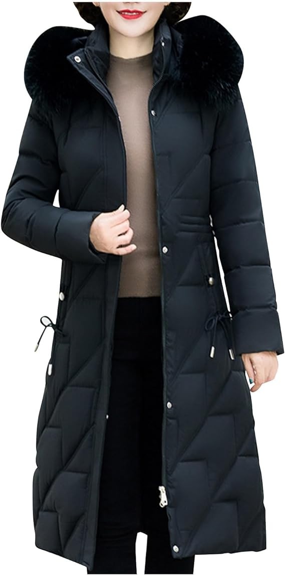 Long Jackets for Women Winter Fall Neck Warm Parkas Jacket Trench Outfits Women 2023 Fashion Y2K