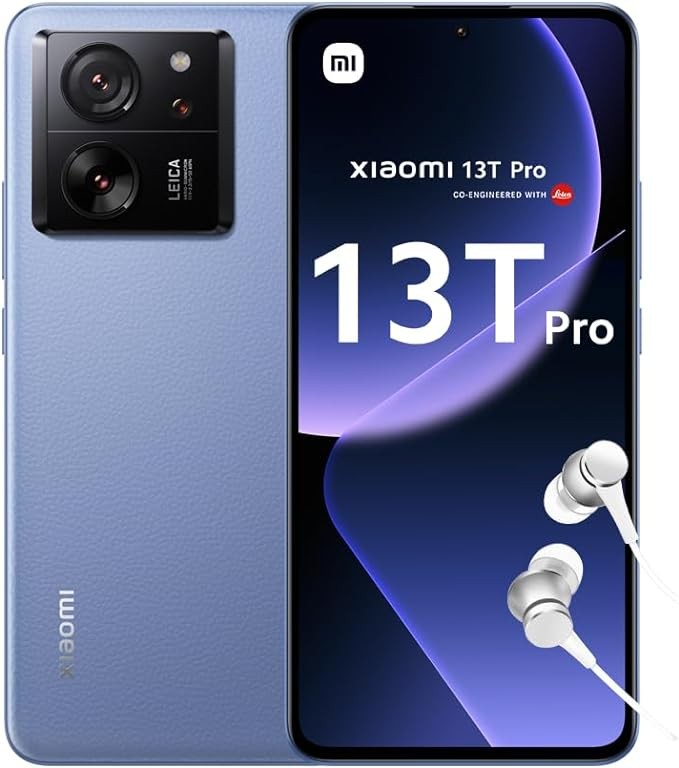 Xiaomi 13T PRO 5G + 4G LTE (512GB+12GB) Global ROM Unlocked Worldwide (Tmobile Mint Tello Global) 50MP Triple Pro Leica Camera 6.67" 144Mhz + (w/Fast 51w Car Charger) (Alpine Blue Global ROM) Visit th
