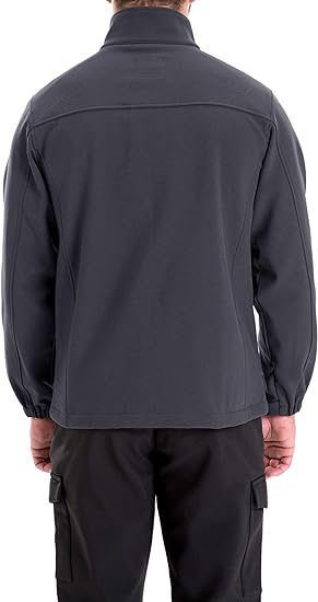 TRAILSIDE SUPPLY CO. Men's Softshell Fleece-Lined Jackets/Winter Outdoor Coats/Windbreaker/Medium-Weight Water-Repellent
