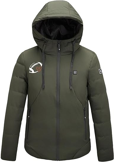 Women Mens Heated Hooded Jacket Plus Size Jacket Hoods Outerwear for Women Men Long Sleeve Winter Fall Jacket 2023