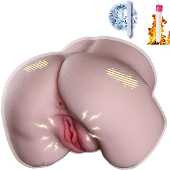Suction Automatic Vibrator for Men Pocket Pussy Toy Men's Sex Toy Realistic Sex Doll Adult Toys Sex Doll Hands Free Stroker 3D Lifelike Soft Butt with Vagina Anal Sex Pleasure Adult Toy