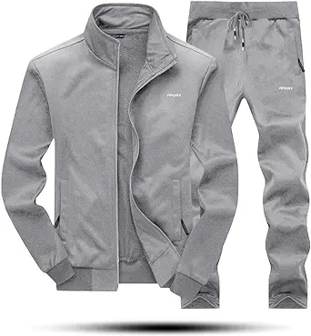 MAGNIVIT Men's Tracksuit Set Full Zip Long Sleeve Jogging Running Sweatsuits
