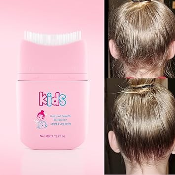gowwim New Kids Hair Gel,Children's Hair Wax Stick for Hair Edge Control,Hair Finishing Stick with Comb Integration Designed for Kids,Natural Ingredients,Suitable for All Hair Styles.