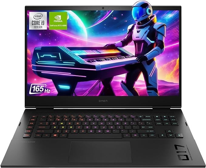 HP OMEN Gaming Laptop, 17.3" HD Display, 13th Gen Intel Core i9-13900HX, 64 GB DDR5 RAM, 2 TB PCIe SSD, GeForce RTX 4080, Backlit Keyboard, Windows 11 Home