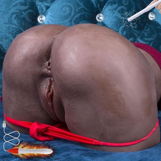 19lb Life Size Sex Doll for Men Sex Toys Pussy Doll with Silicone Pussy Anal, Big Ass Sex Toy Men Realistic Masturbator Pocket Pussy Sex Torso for Men Ass Toy Real Size Sex Doll Black Gay Toys Butt