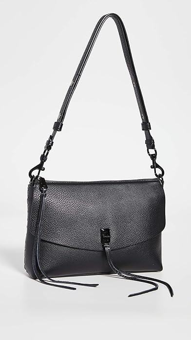 Rebecca Minkoff Darren Top Zip Shoulder Bag for Women – Versatile Leather Purse for Women, Women’s Crossbody Purse, Women’s Shoulder Handbags with Adjustable Shoulder Strap