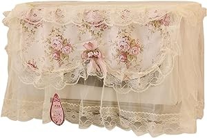 NOLITOY Home Decor Microwave Lace Cloth for Kitchen Cover Oven Decoration Decorative Colorful Flower Home Toaster Oven