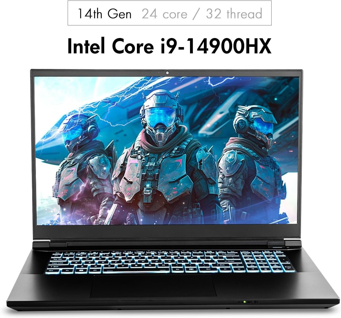 Sager 2024 NP8876E Gaming Laptop, 17.3 Inch QHD 240Hz 100% DCI-P3 G-Sync, Intel i9-14900HX, RTX 4070 8GB, 64GB RAM, 4TB Gen4 NVMe SSD, Win 11