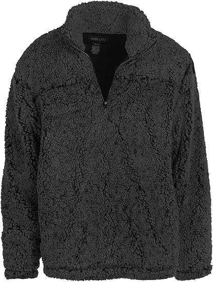 Gioberti Men and Women Super Soft Sherpa 1/4 Zip Pullover Sweater