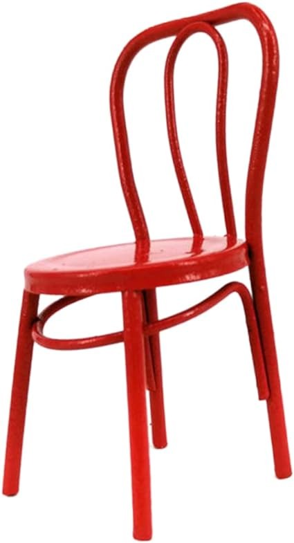 Abaodam 3pcs Maniature Toy Chair Miniature Chair Mini Chairs for Crafts Mini Lounge Chair Stuff Miniature Dining Room Chair Supplies Decorations Mini Metal Chair Toddler Furniture Doll