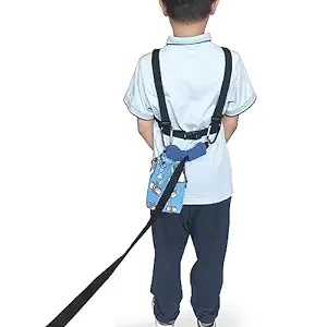 Walking Harness for Older Children with Quick Grab Handle and Adjustable Tether for Autism Special Needs ADHD Safety Teens Harness with Pouch Autism Awareness Straps