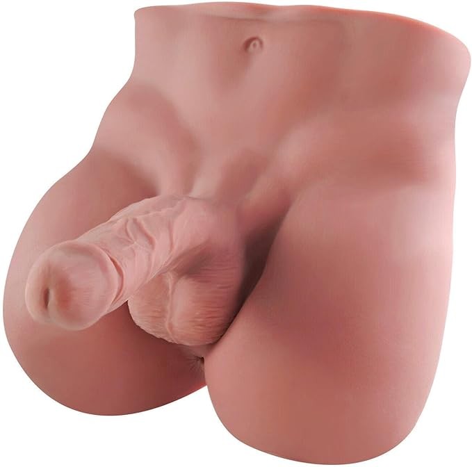 Torso Male Sex Doll for Women with Realistic Flexible Dildo and Tight Anal Unisex Masturbation Sex Dolls for Women Man and Gay Couple