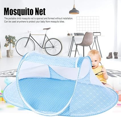 Tefola Baby Mosquito Net,Folding Crib Netting Baby Bedding Portable for Children Summer Supplies