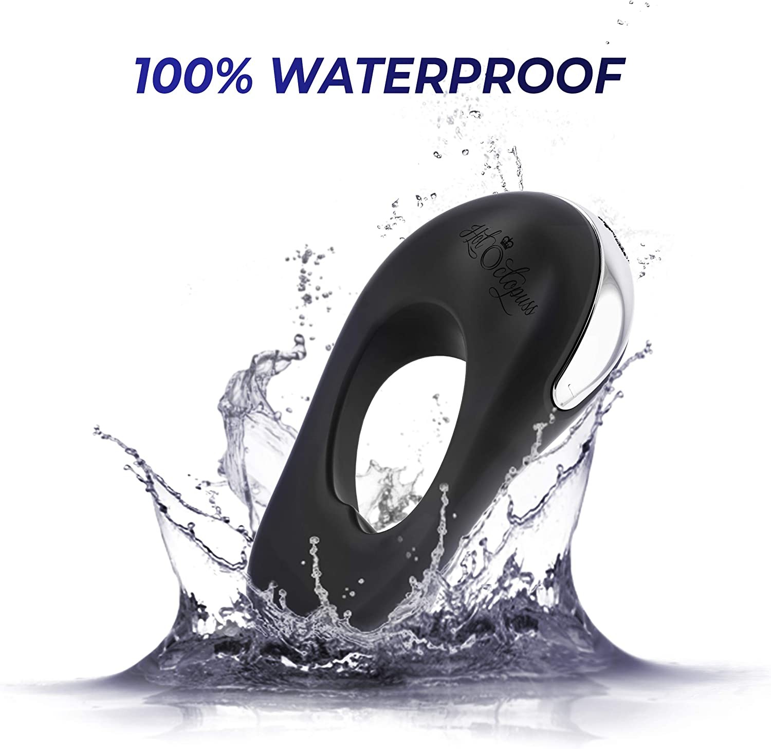 Hot Octopuss Atom Plus Couples Vibrating Cock Ring, Ultimate Massage & Pleasure for Him & Her, Couples Toy & Solo Play, Dual Integrated Motors, Extra Powerful Vibrater, USB Recharge 100% Waterproof