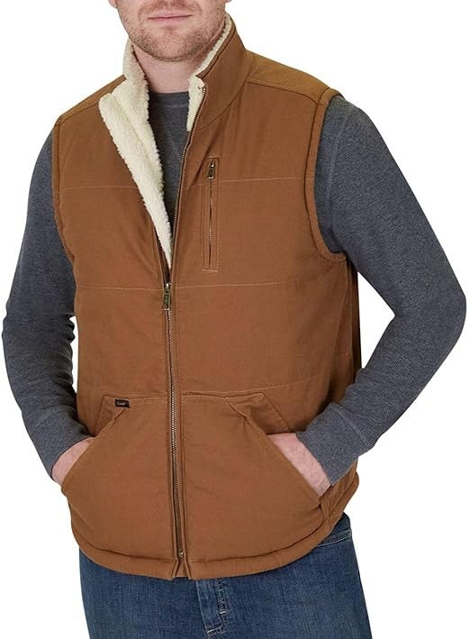 Lee Men's Workwear Canvas Vest | Winter Workmen Vest For Men | Vest With Pockets | Sleeveless Jacket Men